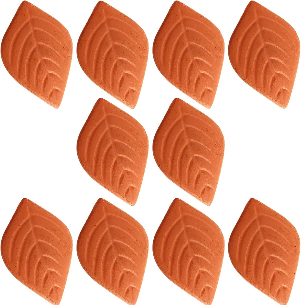10pcs Brown Sugar Keeper Saver Softener for Keeping Moist Fresh Terra Cotta Brown Sugar Saver Kitchen Gadgets Food Storage Containers Leaf Design