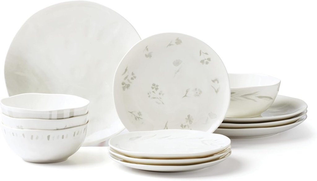 Lenox Oyster Bay 12Pc Dinnerware Set, 15.20, White