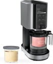 Niinja CREAMii NC300 Ice Cream Maker, 5 One-Touch Programs, Creamify Technology, Re-Spin, Create Custom Desserts, Milkshakes, Lite Ice Cream, Dairy-Free & Vegan Options, Mix-Ins Included, Silver