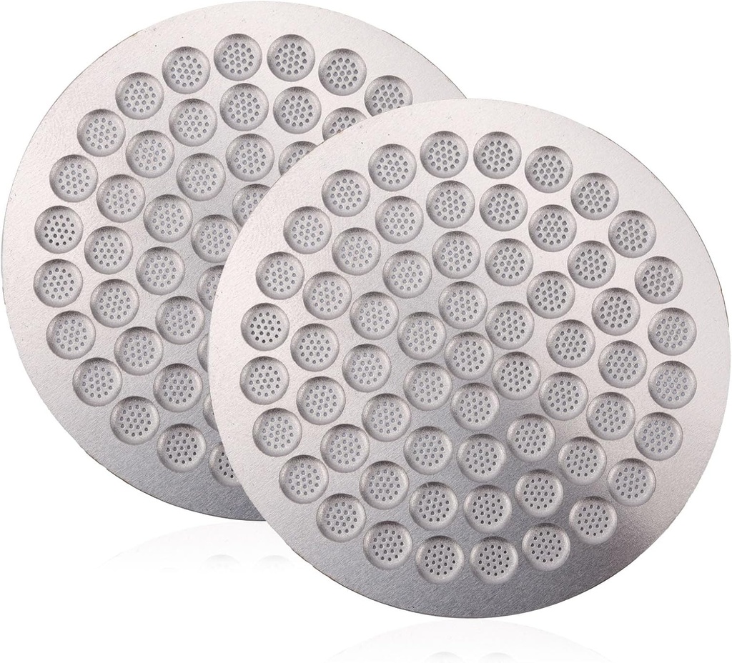 2pcs Espresso Puck Screen, 53mm Stainless Steel Coffee Portafilter Puck Screen 0.8mm Thickness Reusable Coffee Machine Accessories Compatible with Breville (Silver)