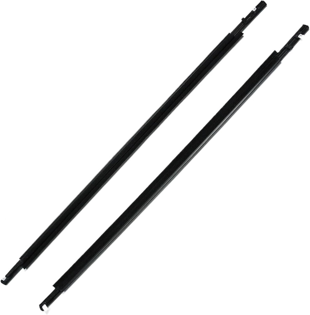 4Pcs Window Weatherstrip for FJ Cruiser 2007-2014 Front & Rear Black Side Door Outer Glass Moulding Trim Seal