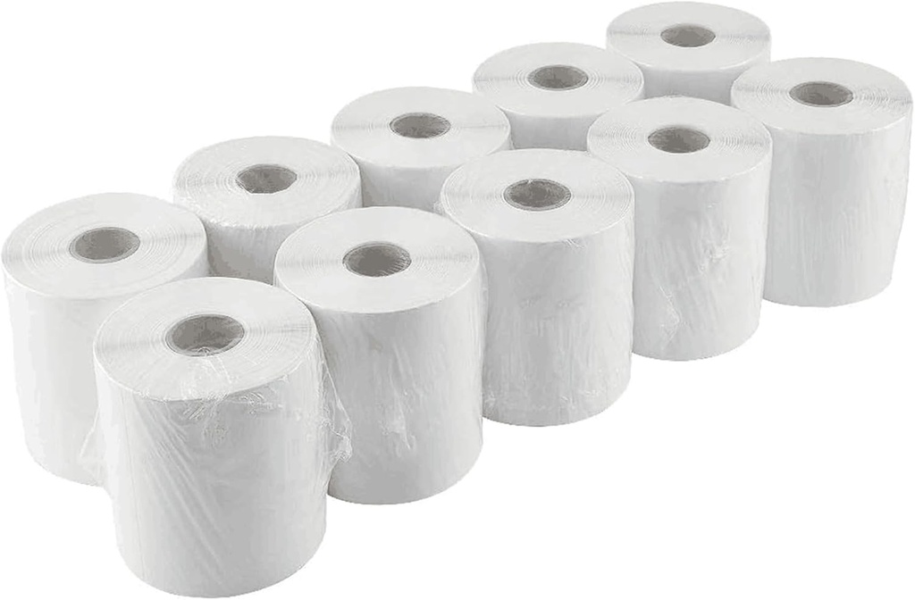 L LIKED 2500 PCS 4"x 6" Thermal Shipping Labels, White Perforated & Strong Adhesive Direct Thermal Labels (250 Labels/Roll), Compatible with Zebra, Rollo, Jadens, Nelko,10 Rolls