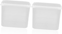 Unomor 2pcs Outdoor Bread Toast Storage Boxes Food Storage Containers Lids Sealing Bread Boxes for Refrigerator Produce Saver Containers Fruit Fresh Keeping Case