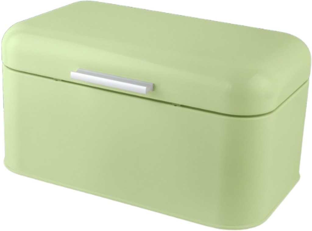 Yajuyi Bread Box for Kitchen Countertop,Bread Storage Bin,Multipurpose,Iron Nordic Organizer Bread Keeper for Cake Biscuit Sundries