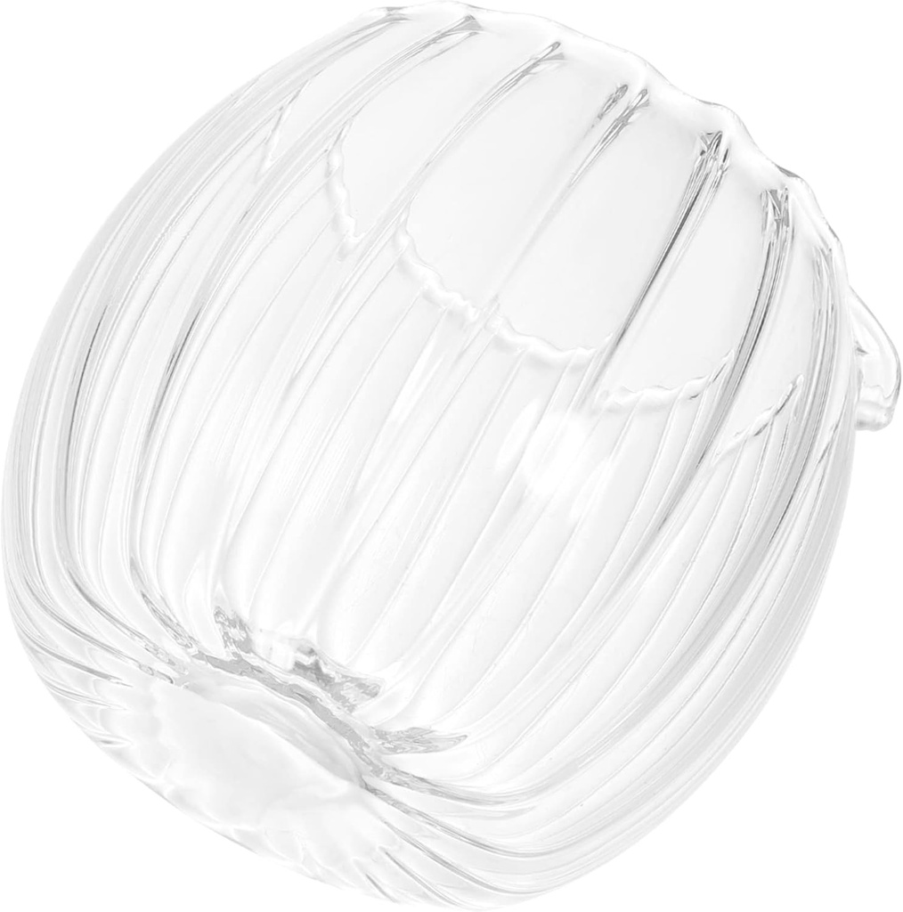 Ciieeo Handcrafted Glass Milk Pitcher Mini Creamer Container 12oz Glass for Coffee Milk for Home Café Use