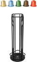 360° Rotation Coffee Capsule Stand for 20 Quantity,Vertical Pod Holder, Capsule Rack, Compact Anti Slip (Black)