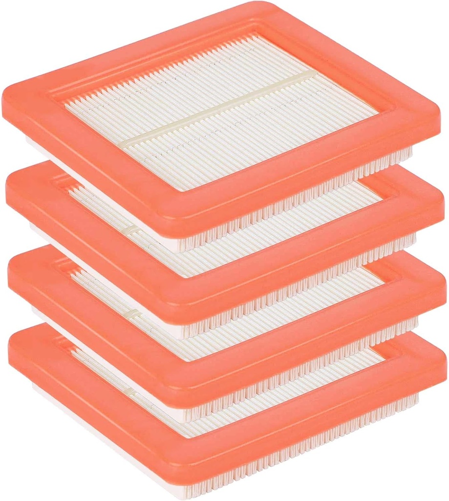 17211-Z8B-901 Air Filter, 4 Pack HRX217 Air Filter for Honda GCV160LA1 GCV190LA Engine Harmony II HRR216 HRR216K9VKAA HRS216 HRN216 Walk Behind Mower