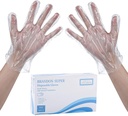 Brandon-super Disposable Food Prep Gloves - 500 Piece Plastic Food Safe Disposable Gloves, Food Handling, One Size Fits Most 500 PCS