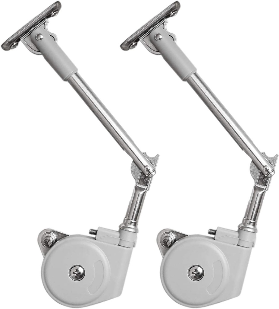 Lid Stay 105 Degree Open with Soft Close, Lid Support for Toy Box and Upward Top-Opening Flap Doors 2 Pack, Easy to Install