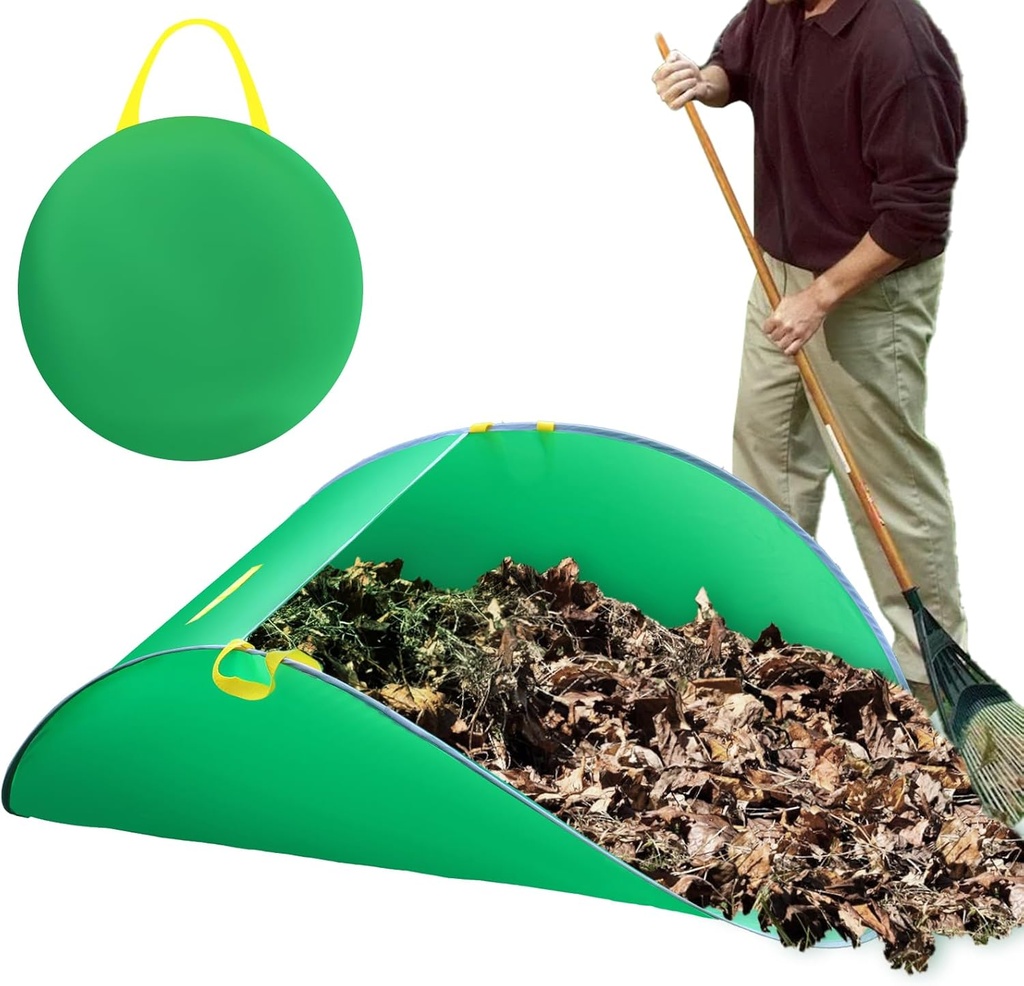 UQM Leaf Collector, Portable Pop Up Leaf Bags, Foldable Leaf Pick Up Tools Patent Number D1005635, Reusable Yard Garden Bags for Leaves Lawn Trash