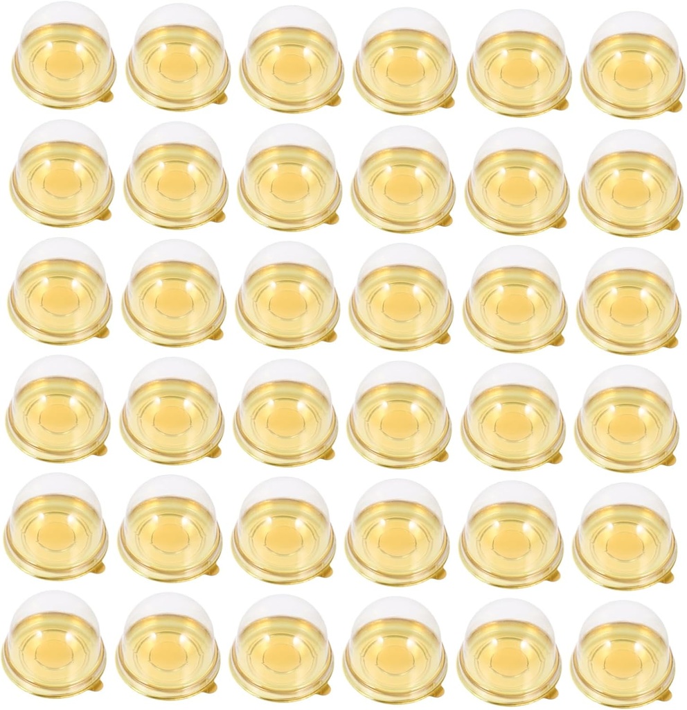 Sturdy Mini Cake Boxes Cupcake Containers Lids Moon Cake Holders for Events Birthdays Weddings