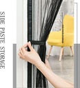 Magnetic Screen Door, Fly Insect Magnetic Screen Door Mosquito Net Automatically Shut Hands Free Keep Bugs Out Let Fresh Air in, Top-to-Bottom Seal No Mosquitos Fits Door Up to 38" x 83"(95x210CM)