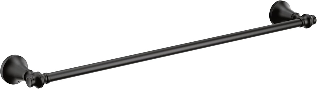 Moen YB0524BL Colinet Traditional 24-Inch Single Towel Bar, Matte Black