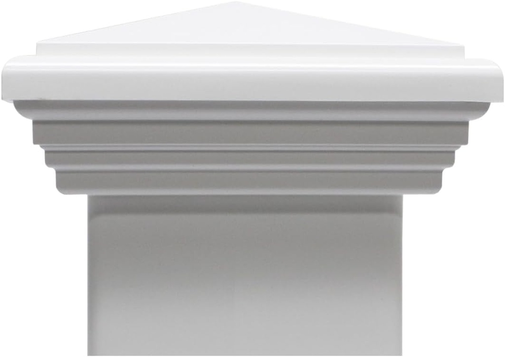 Envision 4x4 Post Caps - Weather Ready Post for Porch, Deck, Fence, and Stairs, Easy Installation Fence Post Caps, Classic