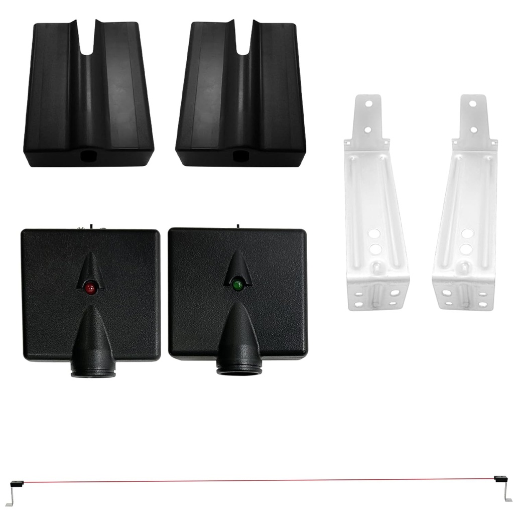 Garage Door Sensor GSTB-R STB-BL for Genie Garage Door Openers Manufactured After 1993, Garage Door Sensor Sun Shield, Includes Mounting Bracket, Replacement for Genie/Overhead Garage Door Sensors.