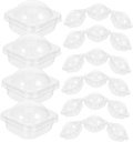 Cabilock 50pcs Attractive Cupcake Muffins Box Plastic Macaron Packaging Individually Cupcake Holders Versatile Muffin Containers