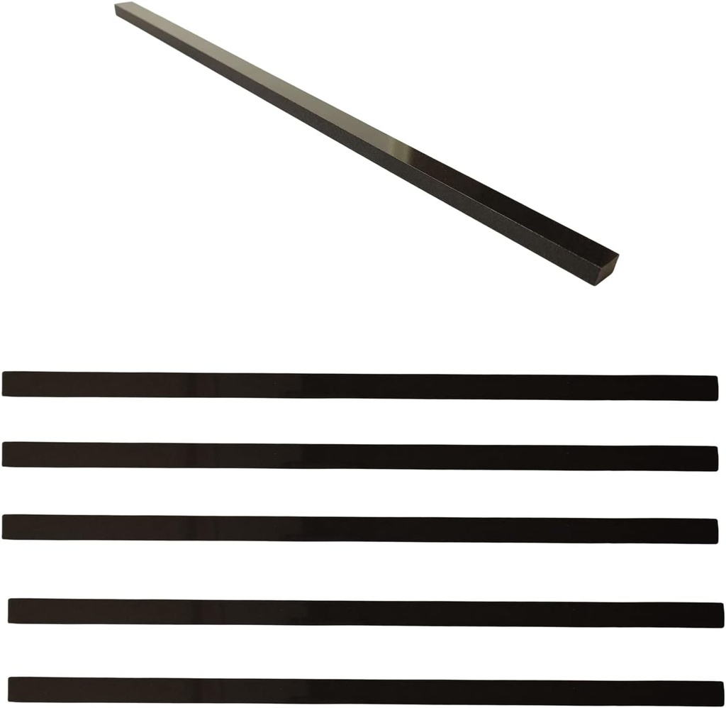 15 Pcs Marble Tile Edge Trim,12 Inch Marble Pencil Liner Both Side Polished for Bathroom, Backsplash, Kitchen, Tile Shower (15 - Black)
