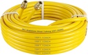 100FT 1/2" CSST Gas Line 1/2in Natural Flexible Gas Line with 2 Male Adapter Fittings, CSST Corrugated Stainless Steel Gas Tubing Pipe Kit for Stove Dryer Heater Gas Propane (100FT)