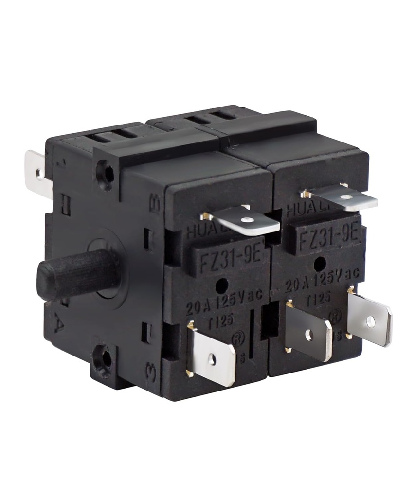 FZ31-9E 11 Pins 7 Positions Rotary Function Switch Compatible with Cuisinart TOA-60 air Fryer,FZ31-10 Function Selector Switch Suitable for Beelicious Oven Geek Chef fm9001e air Oven-1 Year Warranty