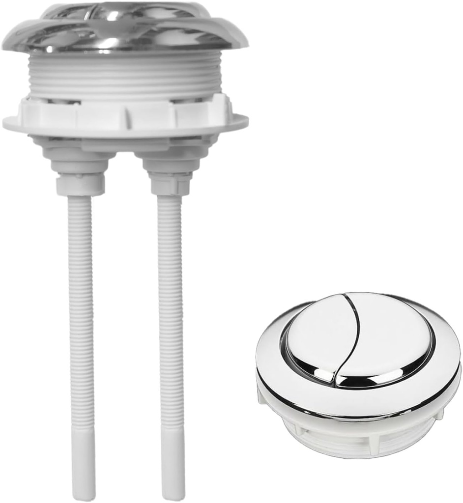 58 MM/2.16in Toilet Tank Push Button Toilet Button Dual Push Flushing Toilet Button Toilet Button Flush Button Replacement with Thread Diameter,for Glacier Bay Aquasource TOTO, American Standard