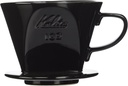 Kalita Ceramic Coffee Dripper (Black) for 2-4 Cups (#02005)