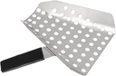 Popcorn Speed Scoop - 304 Stainless Steel Food Grade Filter Spoon with Holes, Removes Unpopped Kernels, Ergonomic Single Handle French Fry Scoop for Kitchen, Popcorn Machine