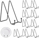 10 Pack Metal Plate Stands For Display, Simple Picture Holders, Decorative Tabletop Stands For Artworks, Plates, Photos