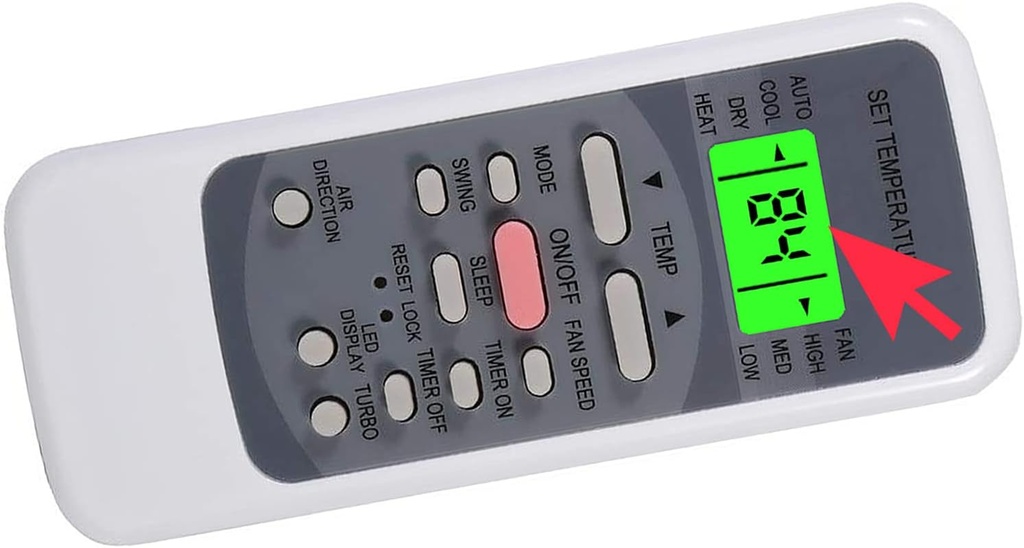 Replacement Remote Control for MDV Hyundai Nasco Everwell WP R51M/E Room Air Conditioner