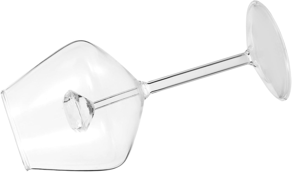 Ciieeo Decorative Rhinestone Goblet Glass Creative Wine Glass for Bridal Shower Elegant Cocktail for Parties Home Bar Use Unique Wine Cup Decor