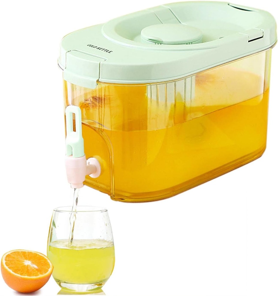 Drink Dispensers for Parties,Square Lemonade Dispenser, Drink Serving Dispenser - 1 Gallon Beverage Dispenser Cold Drink Container with Cup Hook & Filter for Juice, Water, Ice Tea, Milk
