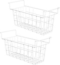 17.5" Deep Freezer Baskets with Handle - Metal Wire Chest Freezer Organizer Bins