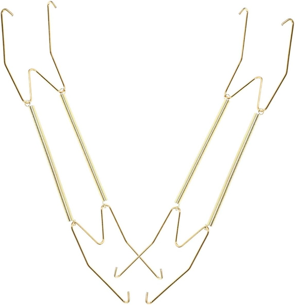 BESTOYARD 2pcs Decorative Plate Holders Invisible Spring Plate Hangers for Wall Mounting Reliable Hold Easy Installation Home Decor