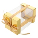 PRETYZOOM Square Cake Boxes 10 Pack Plastic Cupcake Storage Containers Individual Dessert Box for Wedding