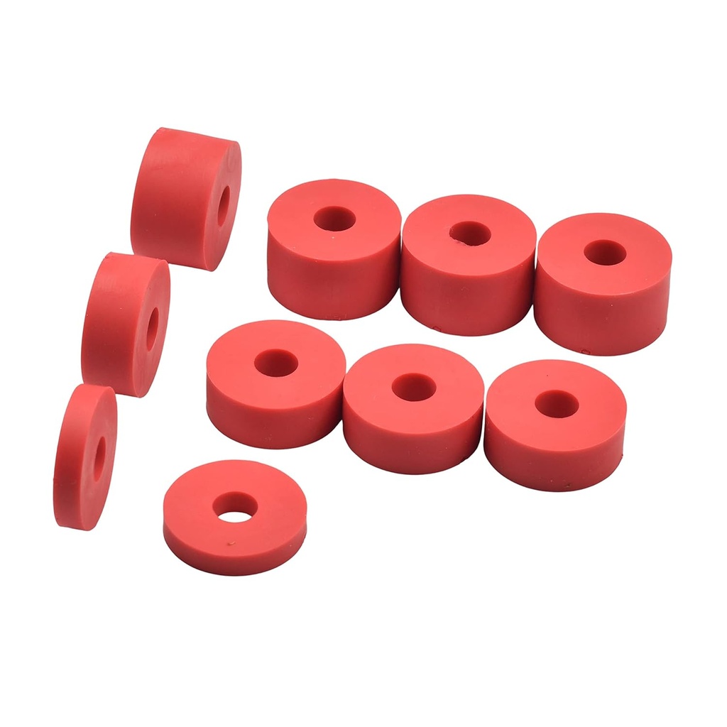 Super Soft Rubber Spacers (M8) 8mm-0.32” Hole, Diameter 1.02” Depths 0.59” 0.39” 0.20”