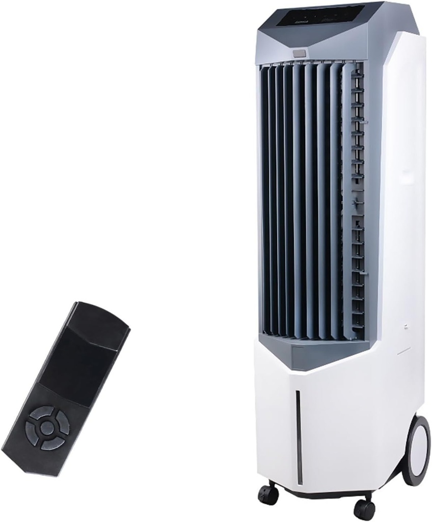 Portable Swamp Cooler, 60° Rotation Cooling Fan, Without Hose Vertical Outdoor Air Conditioner, with 14L Water Tank, 3 Speeds, Fast Cooling, Ultra-Quiet, for Bedroom, Home & Office(95x40x29cm/37.4x16x