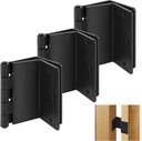 3 Pack Handicap Door Hinges, Offset Door Hinge, 3.5 Inch Swing Clear Offset Door Hinge, 1/4'' Radius Corner Handicap Offset Door Hinges for Doors Interior Swing Out Hinge with Holes