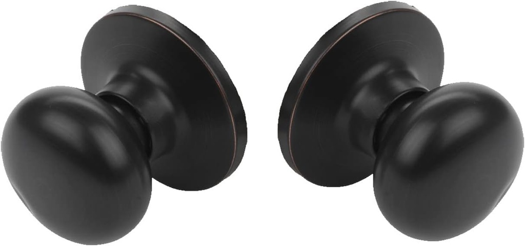 Dynasty Hardware TAH-78-12P Tahoe Individual Dummy Door Knob, Aged Oil Rubbed Bronze