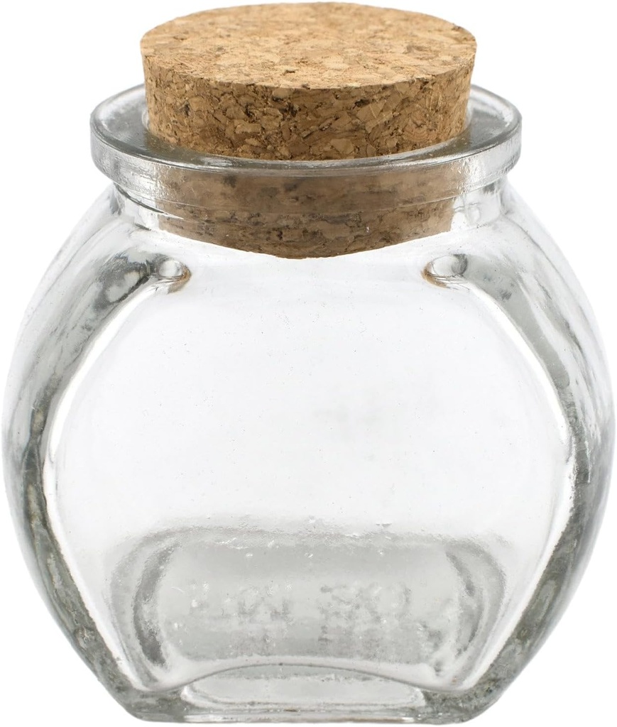 Cookie Jar Glass Favor Bottle with Cork, 2-1/2-inch, 1-count