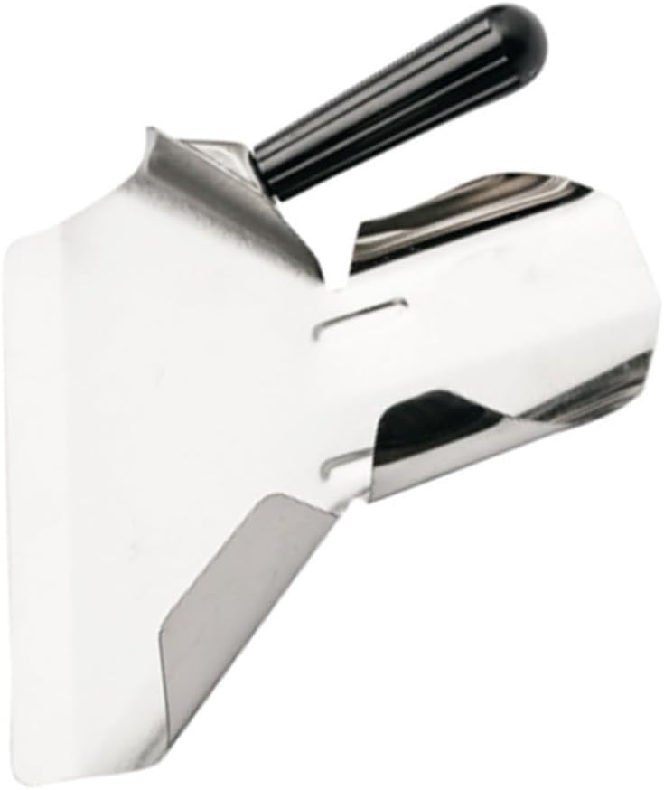 Cabilock French Fry Scooper Popcorn Shovel Mesh Serving Scooper Stainless Steel Shovel Non-slip Handle for Kitchen