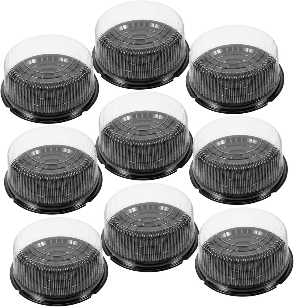 8in Round Cake Boxes Birthday Cake Carrier Bakery Packing Box Portable Food-safe Stain-proof Lid Long-lasting