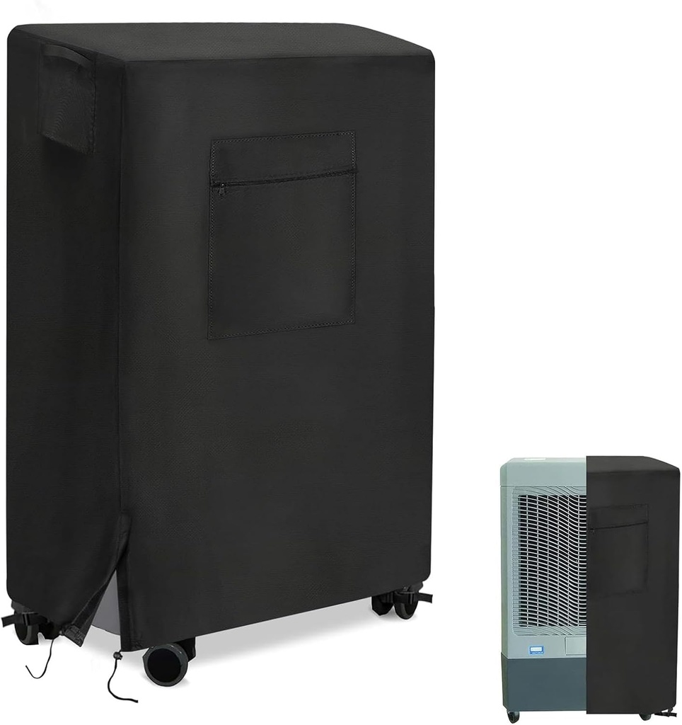 Evaporative Air Cooler Cover for Hessaire MC61M / MC61V / M250 5300 CFM Portable Evaporative Cooler, Waterproof Portable Swamp Air Water Cooler Cover for Outdoor Air Conditioner