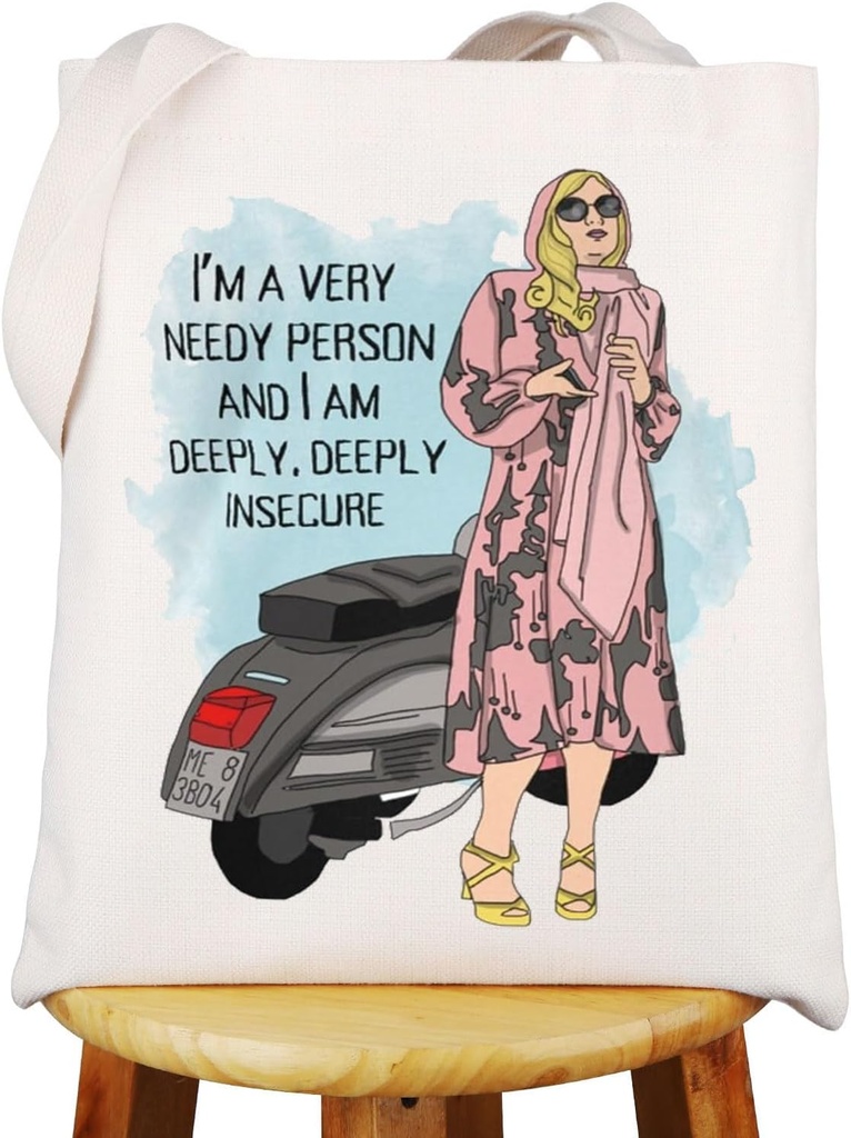 WZMPA Tanya Mcquoid Fans Tote Bag Tanya Mcquoid Quote Gift I'm Very Needy Person Canvas Handbag Tanya Mcquoid Merch