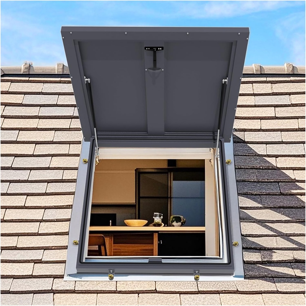 30" X 36" Roof Access Hatch, Galvanized Steel Roof Security Door, Large Commercial Manhole/Cellar Export Lid, Attic Skylights Roof Hatch Vent Access Door