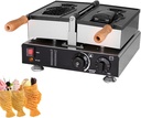 Taiyaki Fish Waffle Maker Iron, Electric Taiyaki Machine, Commercial Use Jam or Ice Cream Waffle Maker, Nonstick Coating, Stainless Steel Taiyaki Maker, Commercial-Use Ready,Style1
