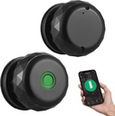 Smart Fingerprint Door Lock, Door Knob with App Smart Lock for Bedroom Door, Type-C Emergency Charging, Fingerprint Door Knob TY App Remote Operation for 35-55mm Office Home Bedroom Door