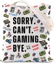 FOTAP Game Gaming Gift Video Game Lover Tote Bag Gamer Fan Handbag PC Gamer Gift Humor Gaming Geek Gift