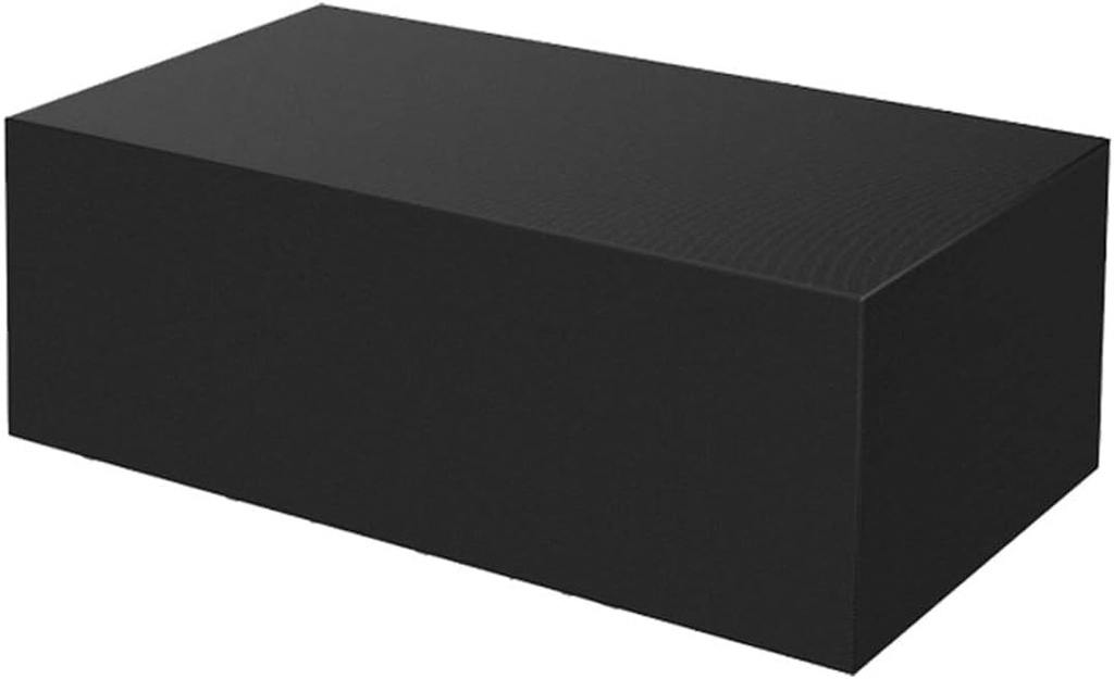 Garden Furniture Protective Cover, 66.92"x45.27"x27.95" Waterproof Sturdy Windproof Sunscreen Oxford Cloth Outdoor Patio Furniture Set Protector for Sofa Table Chair, Black