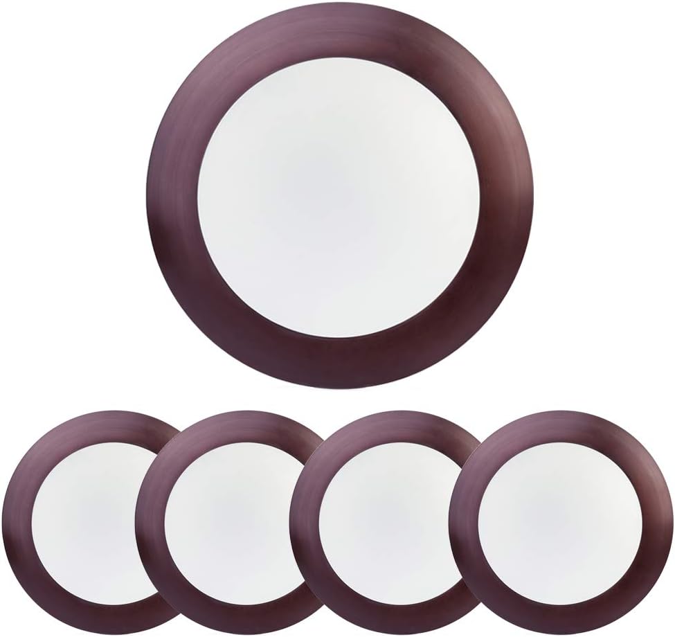 ECOELER 5/6" LED Disk Light, Dimmable Flush Mount Recessed Ceiling Downlight, 16.5W 4000K Cool White 1000Lm, Low Profile Surface Mount Disc Light for Closet, Office, Garage, ETL Listed, 4 Pack