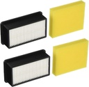 Lemige 2 + 2 Pack 1008 Vacuum Filters for Bissell CleanView 1819, 1822, 1825, 1831, 1330, 1332，9595A Vacuums Replacement Filters Kit, Compare to Part # 2032663 & 1601502