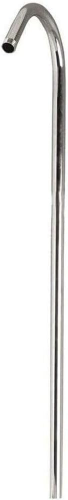 Country Cottage 62" Polished Chrome Brass Tubing Shower Riser, Universal Fit, Solid Metal Construction, Corrosion-Proof Finish, Fits Most Bathtubs and Showers